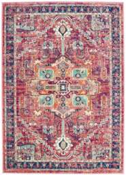 Rackhams Granada Multicolour Vintage Rug - Ruby - 200X290 cm - thumbnail 1