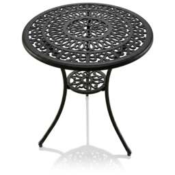 Rackhams POSITANO Garden and Patio Black Cast Aluminium Bistro Table