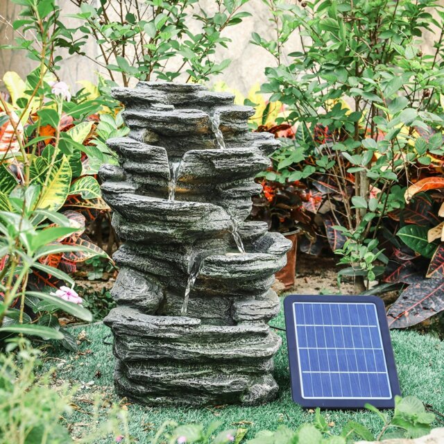 Rackhams Winding Rockery Water Feature Self-Containing Feature Outdoor Fountain - image 1