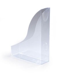 Rackhams Magazine Rack Document Desk File Organiser - 6 Pack - A4 Clear