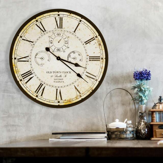 Rackhams WC2130 - Vintage Rusty looked Metal Wall Clock - 60 cm / 23.6 in - image 1