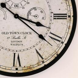 Rackhams WC2130 - Vintage Rusty looked Metal Wall Clock - 60 cm / 23.6 in - thumbnail 5