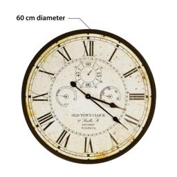 Rackhams WC2130 - Vintage Rusty looked Metal Wall Clock - 60 cm / 23.6 in - thumbnail 4
