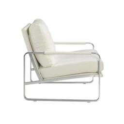 Rackhams White Leatherette Armchair 5026 - Modern - Yes - No - thumbnail 6