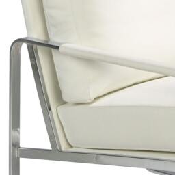 Rackhams White Leatherette Armchair 5026 - Modern - Yes - No - thumbnail 5