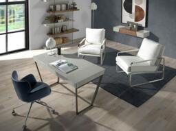 Rackhams White Leatherette Armchair 5026 - Modern - Yes - No - thumbnail 3