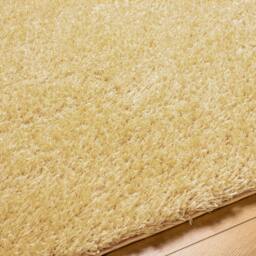 Rackhams Moda Shag-Solid Color Yellow Plush Soft Pile Rug - 120 x 180 cm - thumbnail 3