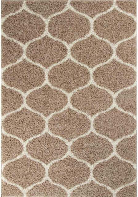 Rackhams Moroccan Beige Shaggy Rug - 620 - 180X270 cm - image 1