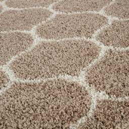 Rackhams Moroccan Beige Shaggy Rug - 620 - 180X270 cm - thumbnail 2