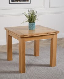 Rackhams Richmond Small Extending Oak Dining Set with Princeton Oak Chairs - Natural Oak - 6 chairs - thumbnail 5