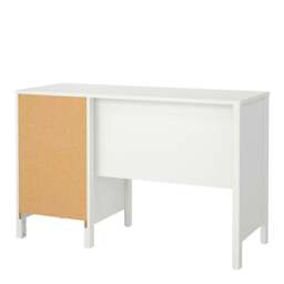 Rackhams Madrid Desk 3 drawers White - White - 48 - 76.5 - thumbnail 4