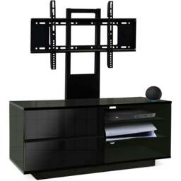 "Rackhams Gallus Gloss Black with 2-Black Drawers and 2-Shelves 32""-55"" LED/LCD/Plasma Cabinet TV Stand with Mounting Arm" - thumbnail 4