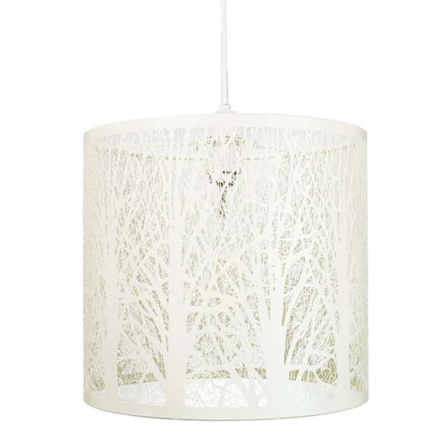 Rackhams Unique and Beautiful Soft Cream Metal Forest Design Ceiling Pendant Shade - image 1