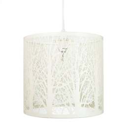 Rackhams Unique and Beautiful Soft Cream Metal Forest Design Ceiling Pendant Shade