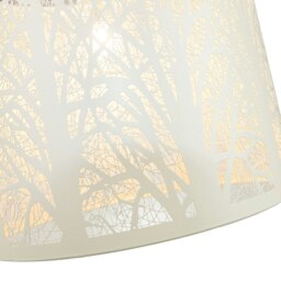 Rackhams Unique and Beautiful Soft Cream Metal Forest Design Ceiling Pendant Shade - thumbnail 3