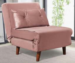 Rackhams Rhodes Plush Velvet Pull Out Chair Bed - Navy - thumbnail 5