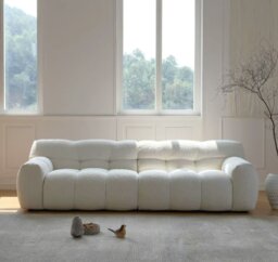 Rackhams Cora Cloud Two/Three Seater Sofa, Boucle - White - 282cm - thumbnail 3