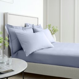 Rackhams 200 Thread Count Cotton Percale Extra Deep Fitted Sheet - Lavender - Super King - thumbnail 3