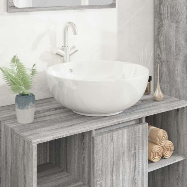 Rackhams Wash Basin White 44x17 cm Ceramic Round