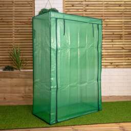 Rackhams 1.5m x 1m Outdoor Tomato Greenhouse with Steel Frame and Protective PE Cover - thumbnail 2