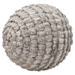 Rackhams Garda Antique Look Christmas Ornament - Off White/Stone - 17cm x 15cm x 15cm - Off White/Stone - 100% Mixed - thumbnail 1