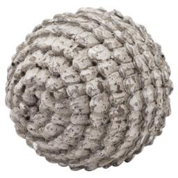 Rackhams Garda Antique Look Christmas Ornament - Off White/Stone - 17cm x 15cm x 15cm - Off White/Stone - 100% Mixed - thumbnail 2