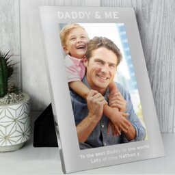 Rackhams Personalised & Me 5x7 Silver Photo Frame - thumbnail 4