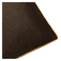 Rackhams Meridian Velvet Cushion Cover - Chocolate/Caramel - 55cm x 55cm - Chocolate/Caramel - 100% Polyester - thumbnail 3