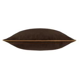 Rackhams Meridian Velvet Cushion Cover - Chocolate/Caramel - 55cm x 55cm - Chocolate/Caramel - 100% Polyester - thumbnail 2