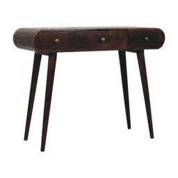 Rackhams California Walnut Dressing Table with Foldable Mirror - thumbnail 3
