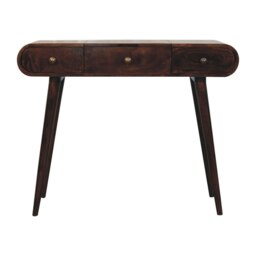 Rackhams California Walnut Dressing Table with Foldable Mirror - thumbnail 2