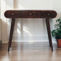 Rackhams California Walnut Dressing Table with Foldable Mirror