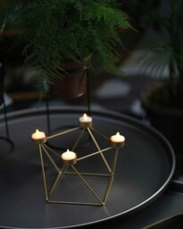 Rackhams Gold 4in1 Tealight Holder - thumbnail 2