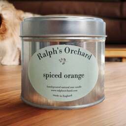Rackhams Spiced Orange Scented Candle - Silver Tin