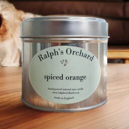 Rackhams Spiced Orange Scented Candle - Silver Tin - thumbnail 2