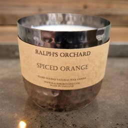 Rackhams Spiced Orange Scented Candle - Silver Tin - thumbnail 3