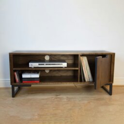 "Rackhams Ashurst TV Stand - 100cm (39"") - Dark Ash - 25cm (10"")" - thumbnail 2