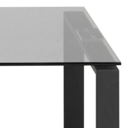 Rackhams Katrine Coffee Table Set with Smoked Glass Top - 1 - Black - Black - thumbnail 4