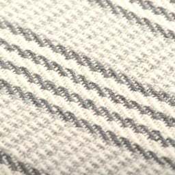 Rackhams Throw Cotton Stripes 220x250 cm Grey and White - thumbnail 6