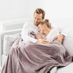 Rackhams Cosy Heated Snuggie Throw - Taupe (424.00) - thumbnail 4