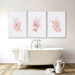 Rackhams Framed Pictures For The Bathroom - Set of 3 Seashells Wall art Prints - A4 8.27 x 11.69 in / 21 x 29.7 cm - Satin Photo paper 280 gsm - Black Frame - thumbnail 4