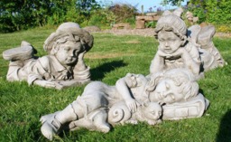 Rackhams Fabulous Set of Three Children Garden Ornament - thumbnail 5