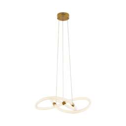 Rackhams Virello Satin Brass Twist LED Pendant - thumbnail 2