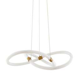 Rackhams Virello Satin Brass Twist LED Pendant - thumbnail 6