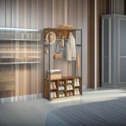 Rackhams Entryway Hall Tree with Bench and Storage - thumbnail 2