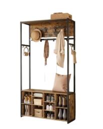 Rackhams Entryway Hall Tree with Bench and Storage - thumbnail 4