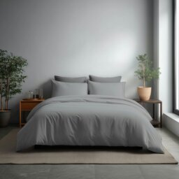 Rackhams Microfibre Soft Touch Duvet Cover And Pillowcase/s Set Bed Linen - Double - Sky - thumbnail 3