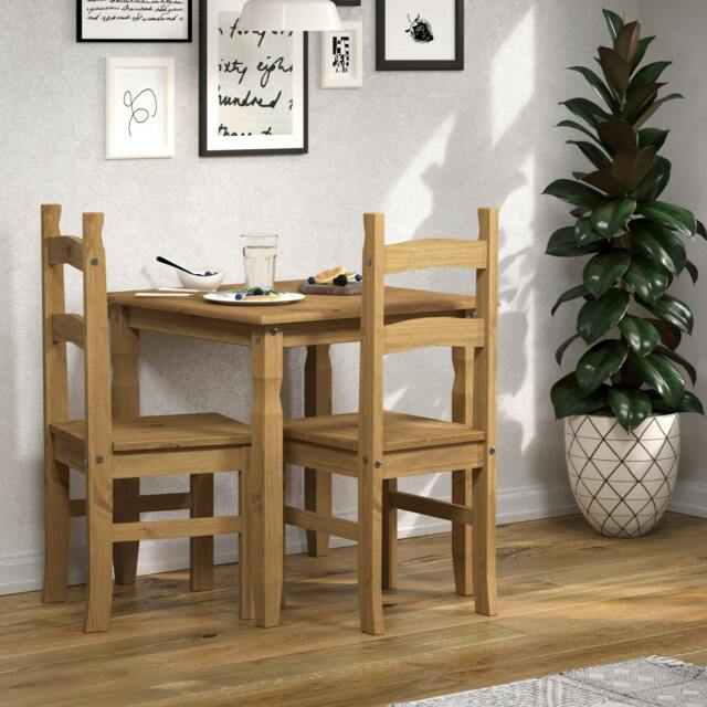 Rackhams Corona 3-Piece Rustic Dining Set - Antique Waxed Pine - image 1