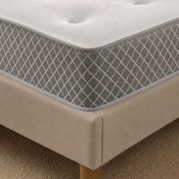 Rackhams Nebraska Tufted Hybrid Mattress - Soft Feel Cool Touch Quilted Sleep Surface - Grey - 1 - 5ft King Mattress Size Mattress (150cm x 200cm) - thumbnail 4