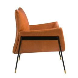 Rackhams Brown Leather Swivel Armchair 5091 - Modern - Yes - No - thumbnail 6